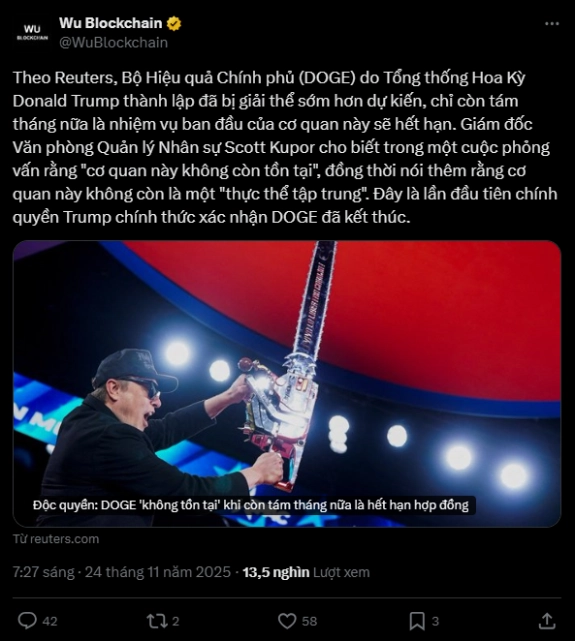 Bộ Hiệu quả Chính phủ (Department of Government Efficiency - viết tắt là DOGE)