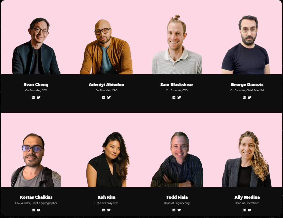 Đội ngũ phát triển của Sui Network