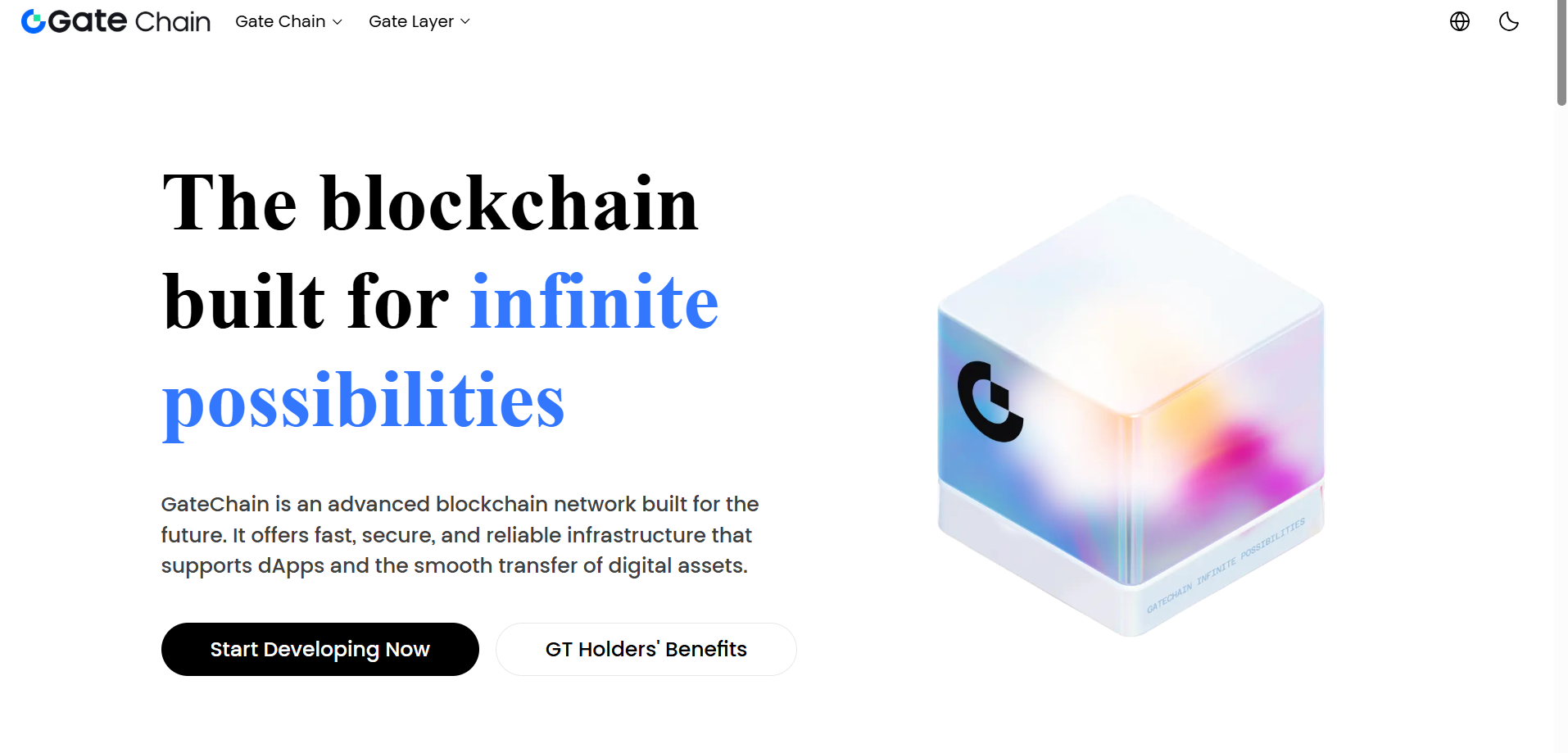GateChain là một mạng lưới blockchain tiên tiến được xây dựng cho tương lai