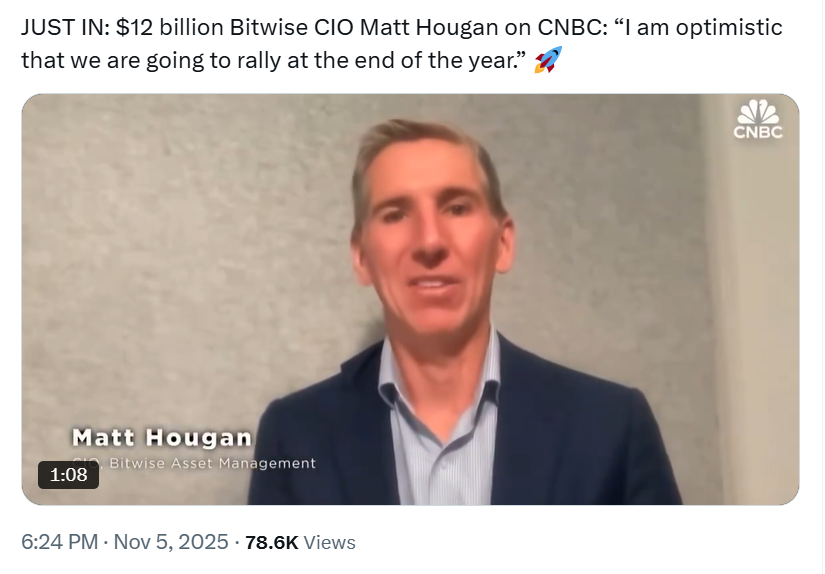 Matt Hougan chia sẻ trên CNBC