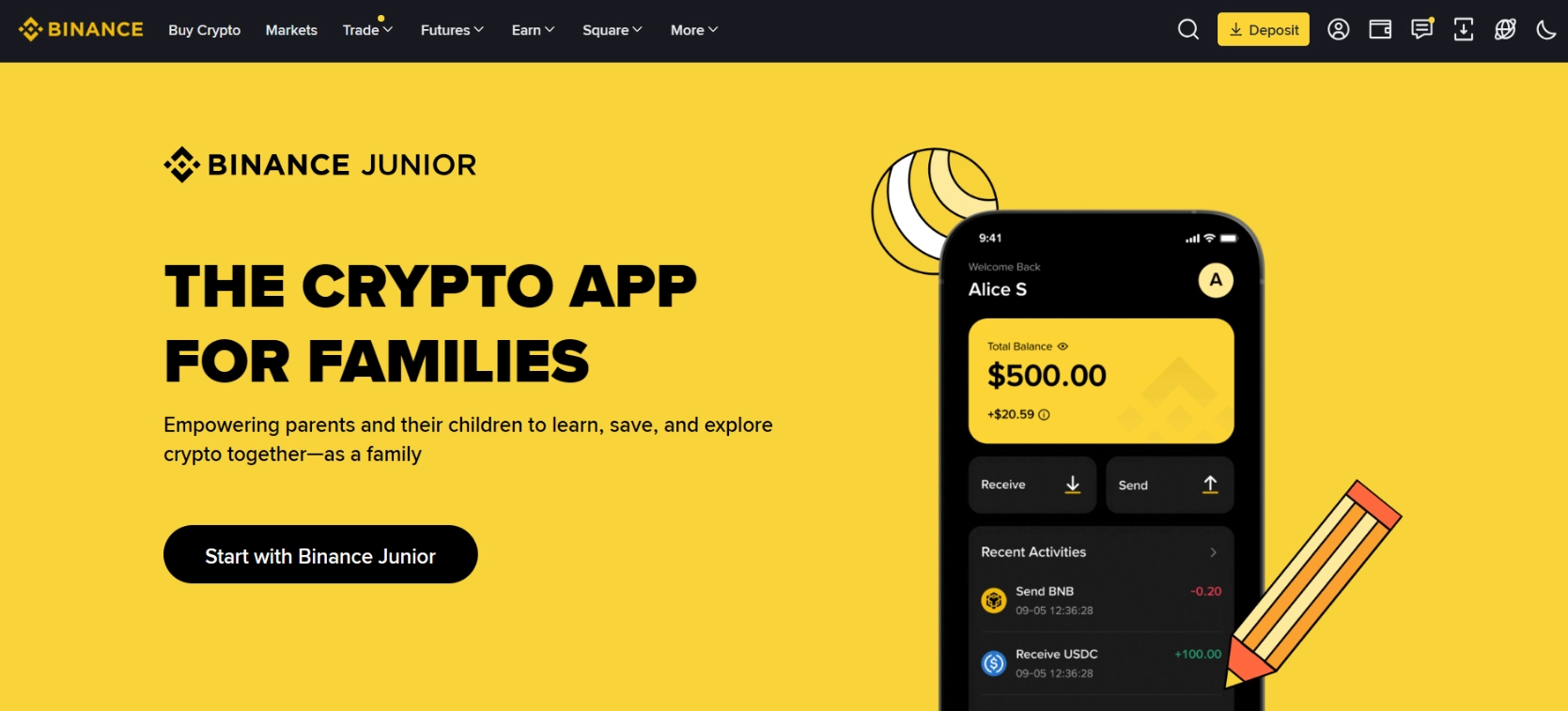 Tham gia Binance Junior tại đây