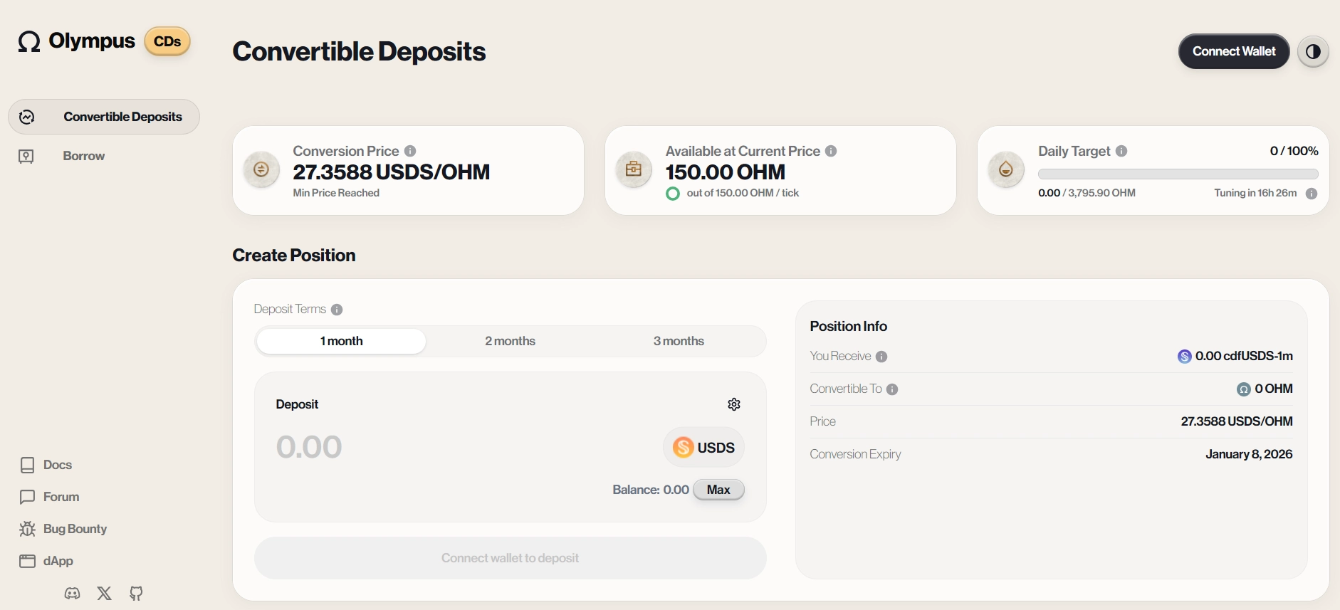 Convertible Deposits (CDs)