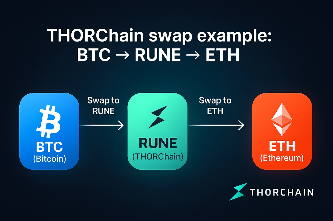 Ví dụ: Swap từ BTC sang ETH