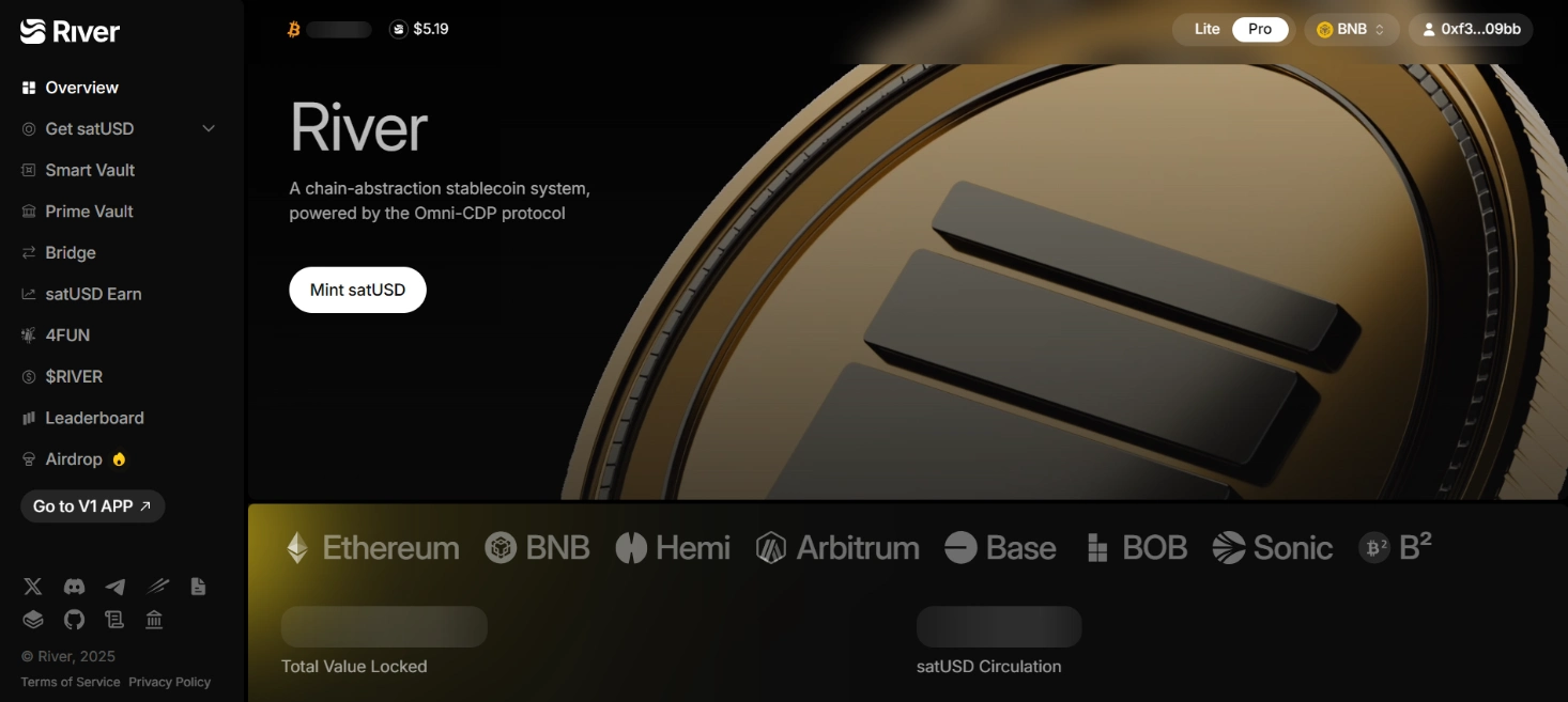 River (RIVER) là gì? Tìm hiểu dự án phát triển satUSD trên BNB Chain 2 River (RIVER) là gì?