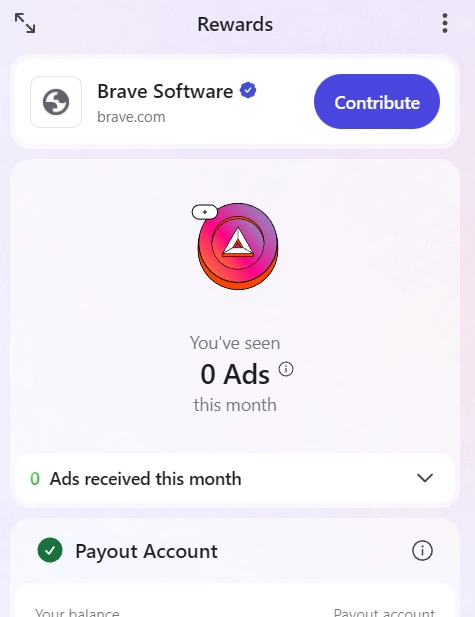 Dùng Brave hàng ngày