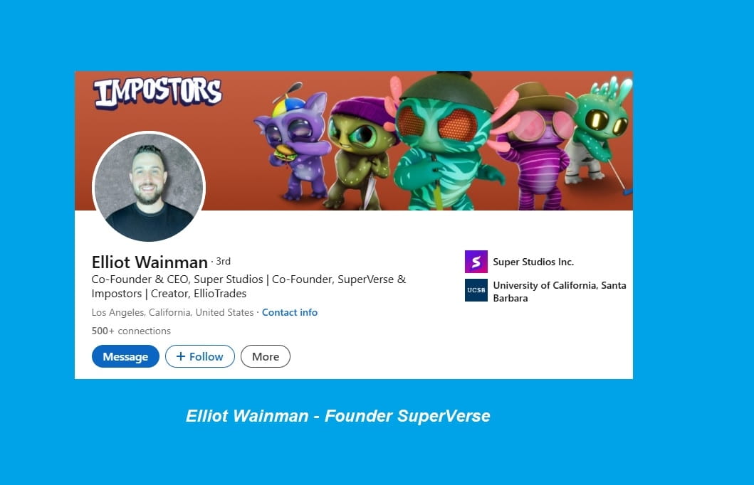 Ảnh chụp Elliot Wainman trên nền tảng Linkedin