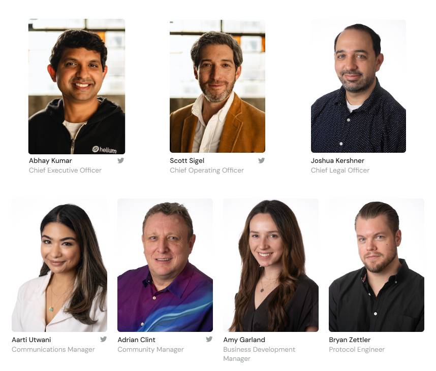 Đội ngũ phát triển Helium