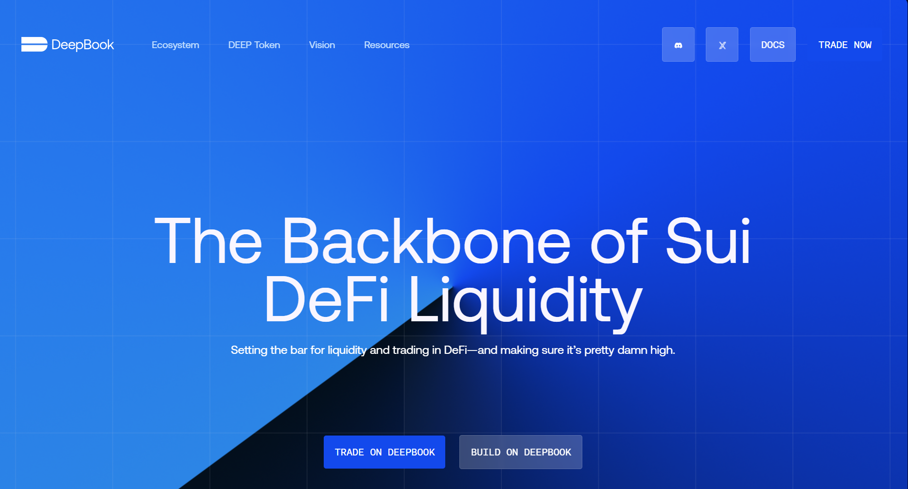 Giao diện trang chủ DeepBook (DEEP) là gì