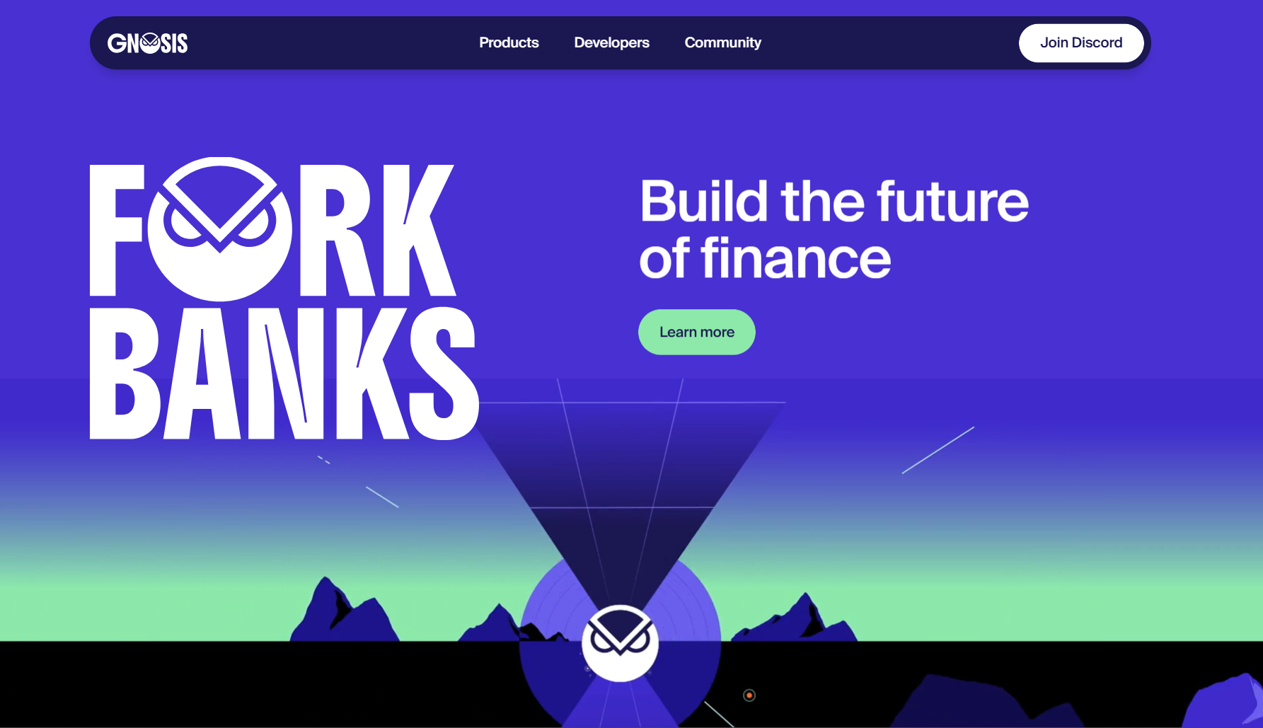 Giao diện trang chủ Gnosis GNO