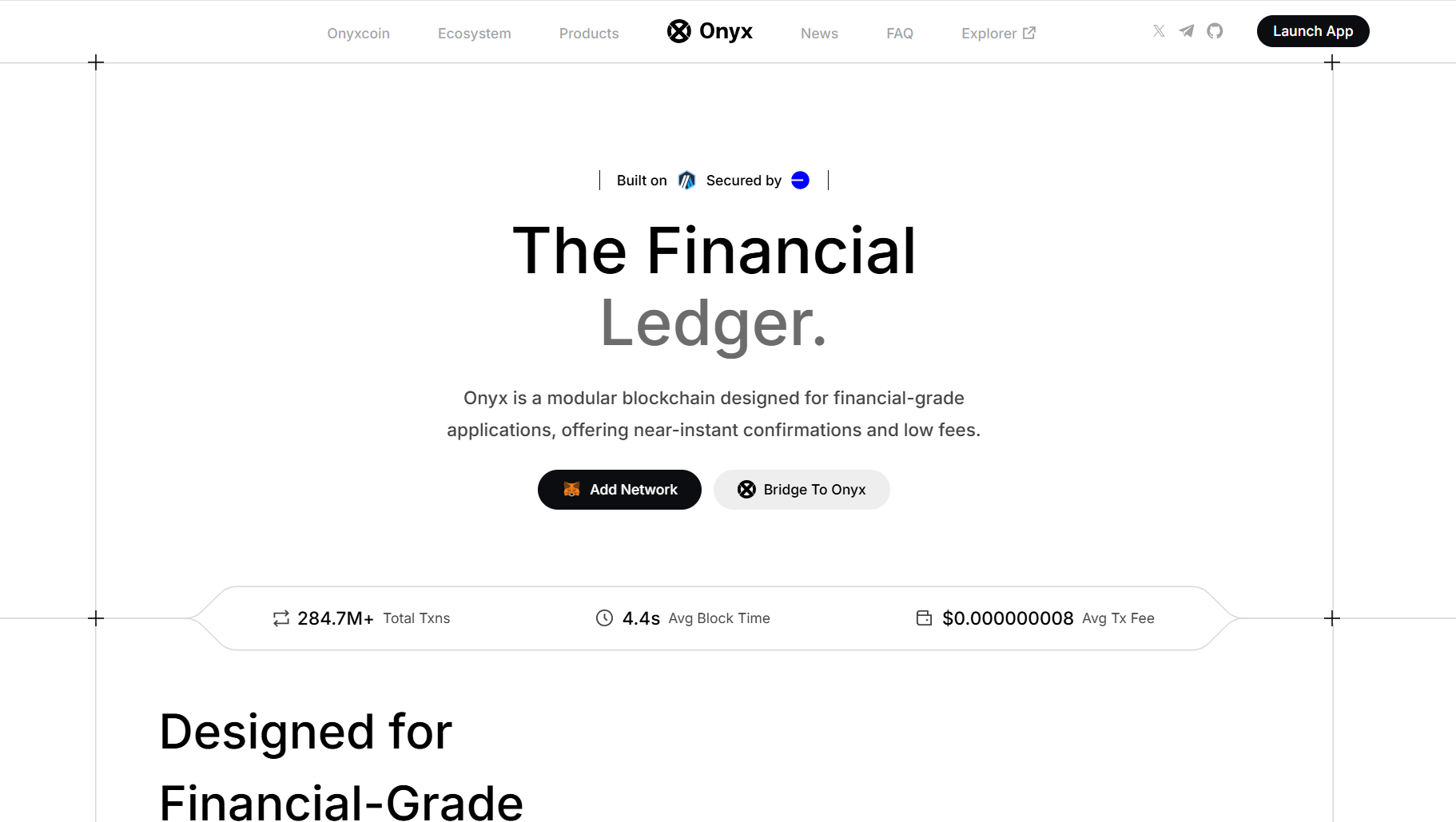 Giao diện trang chủ Onyxcoin (XCN) là gì