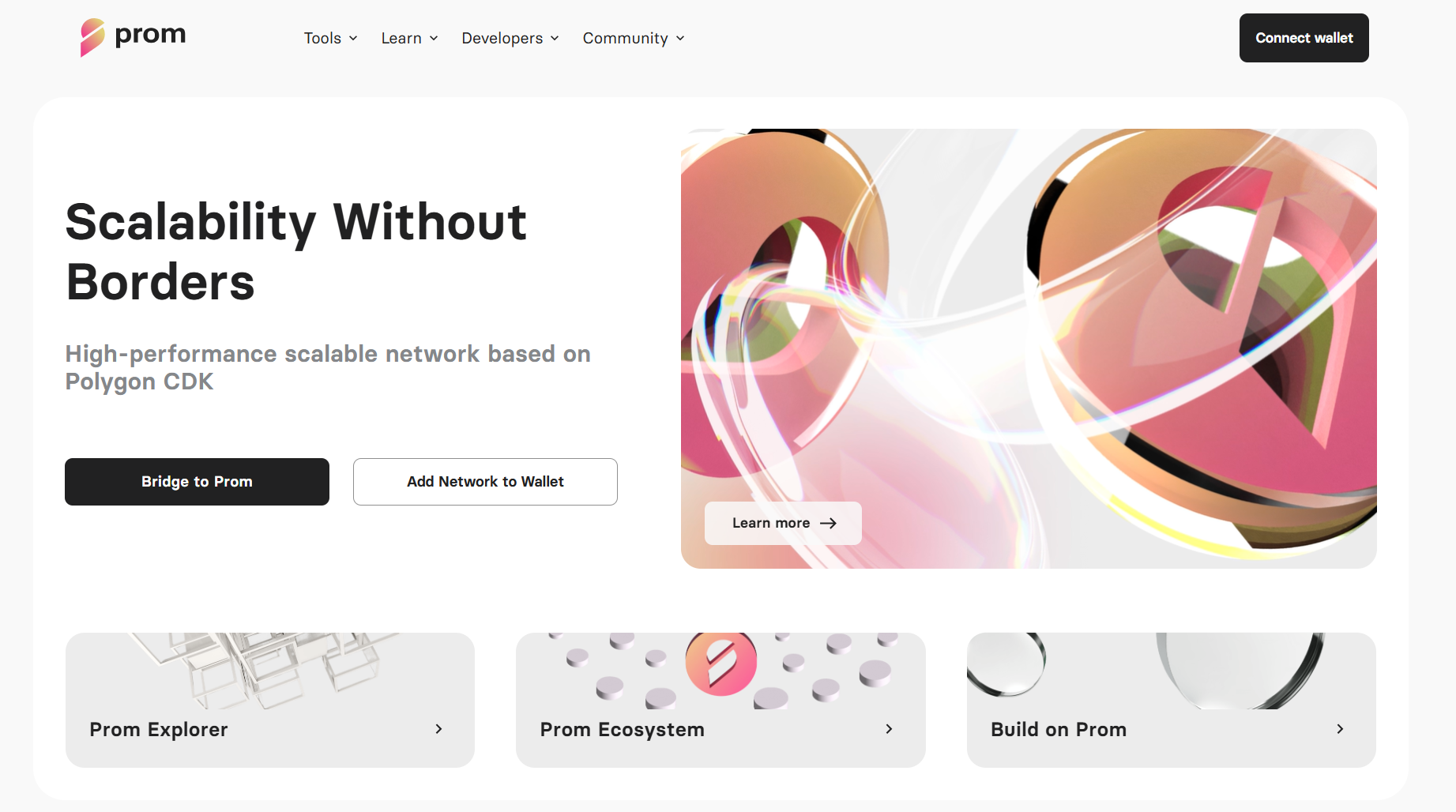 Giao diện trang chủ Prom là gì