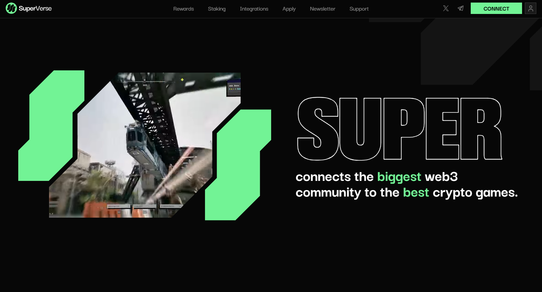 Giao diện trang chủ SuperVerse (SUPER) là gì