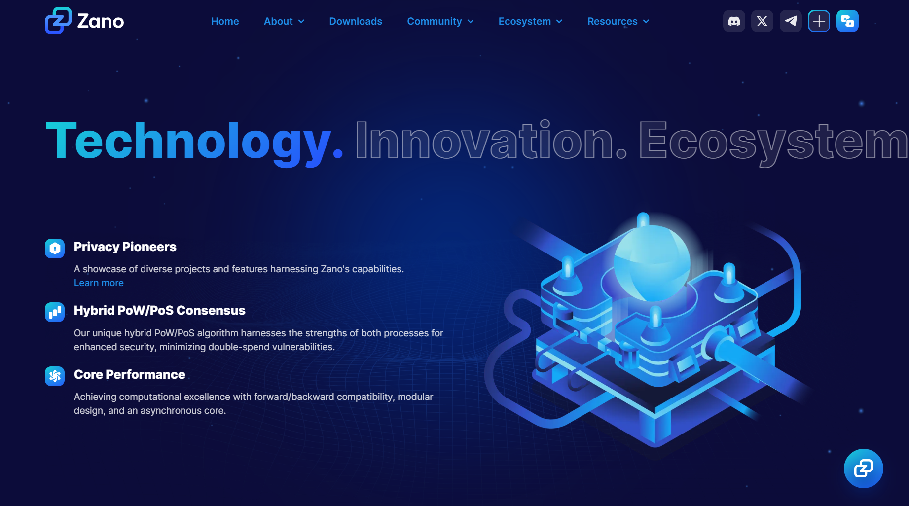 Giao diện trang chủ Zano là gì