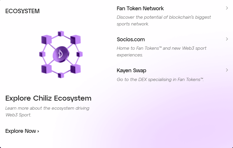 Hệ sinh thái Chiliz