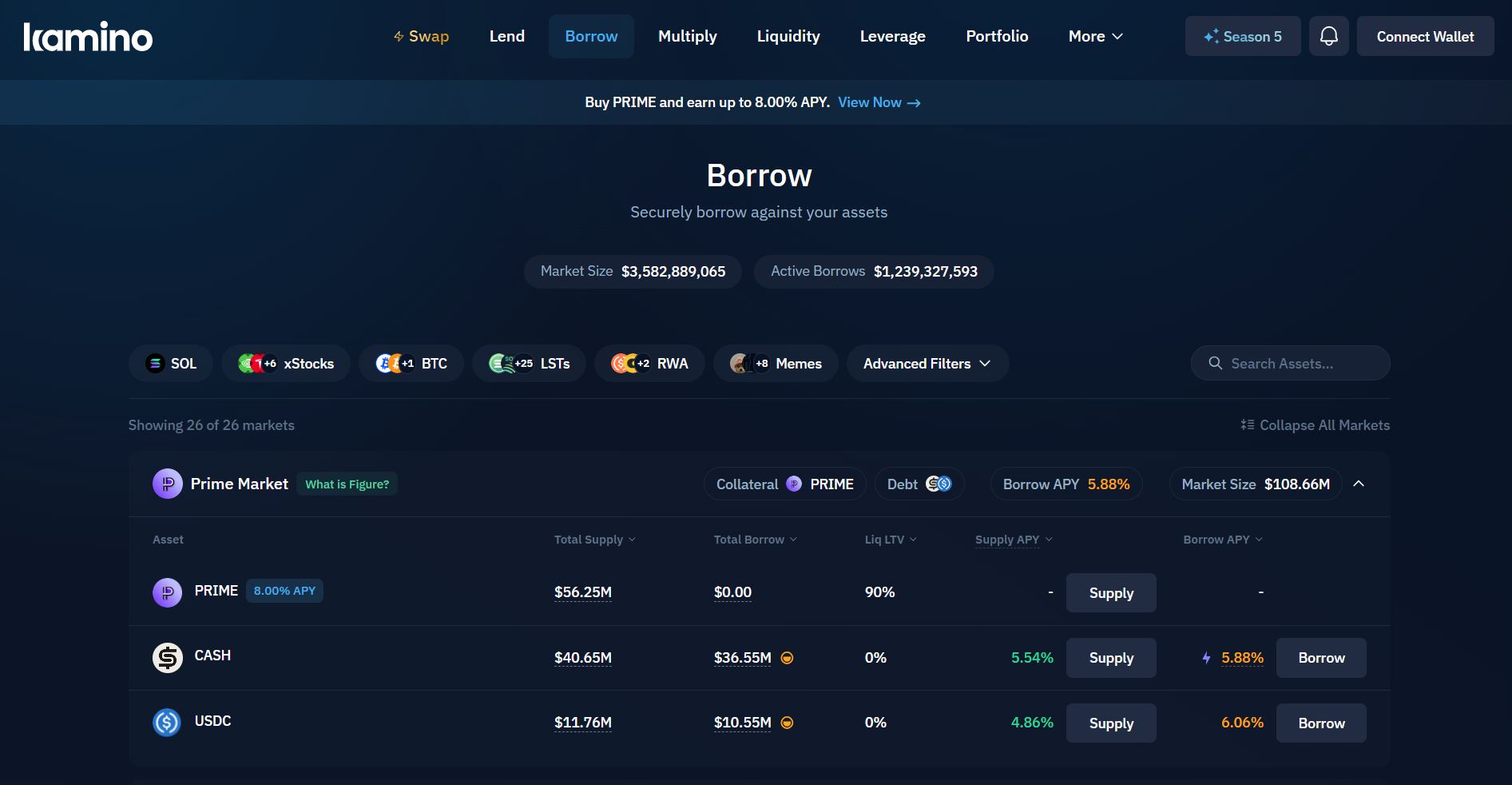 Tính năng Borrow của Kamino