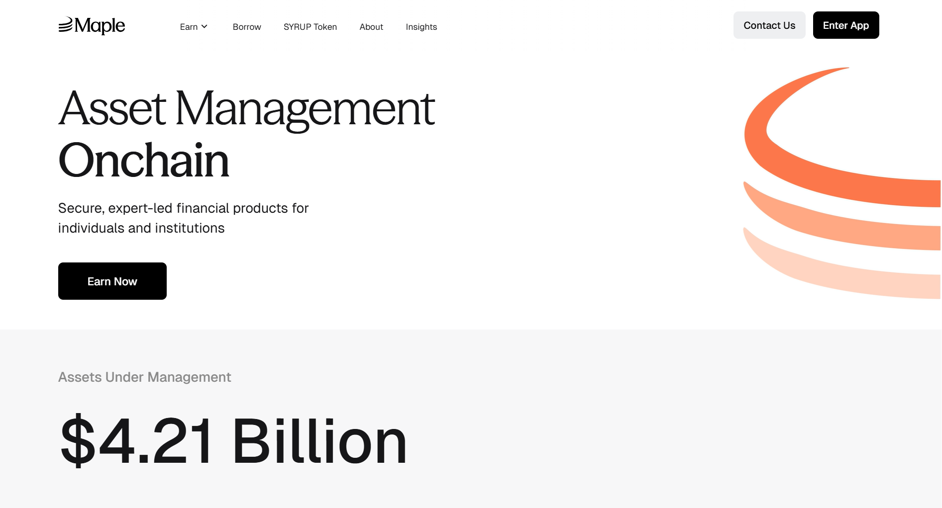 Trang chủ Maple Finance là gì
