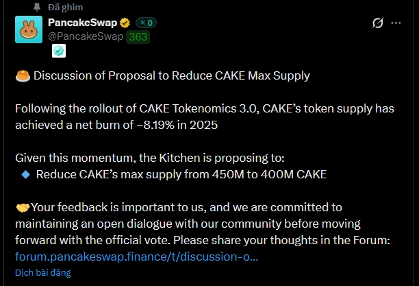 Cắt giảm 50 triệu token khỏi nguồn cung tối đa