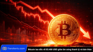 Bitcoin lao doc ve 83.400 USD giua lan song thanh ly va ban thao co phieu My