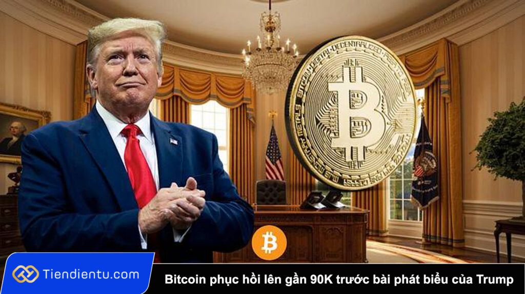 Bitcoin phục hồi lên gần 90K USD trước bài phát biểu của Tổng thống Mỹ Donald Trump 1 Bitcoin phuc hoi len gan 90K USD truoc bai phat bieu cua Tong thong My Donald Trump