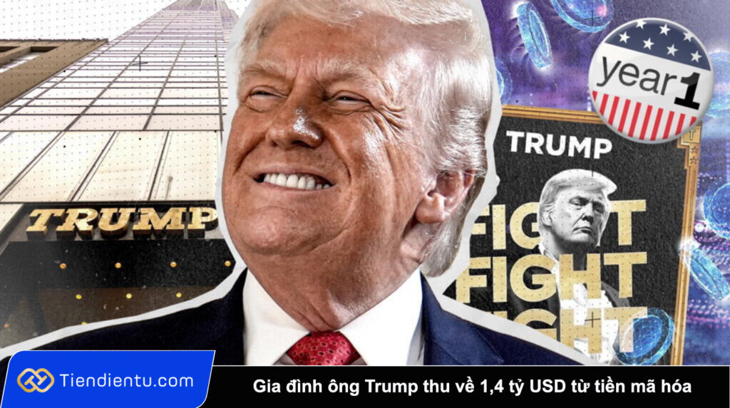 Gia dinh ong Trump thu ve 14 ty USD tu tien ma hoa chi trong mot nam