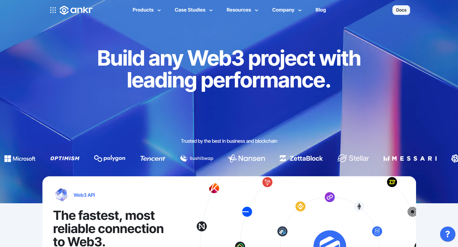 Giao diện trang chủ Ankr Network (ANKR) là gì