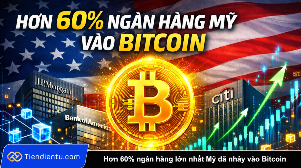 Hơn 60% ngân hàng lớn nhất Mỹ đã nhảy vào thị trường Bitcoin 1 Hon 60 ngan hang lon nhat My da nhay vao thi truong Bitcoin