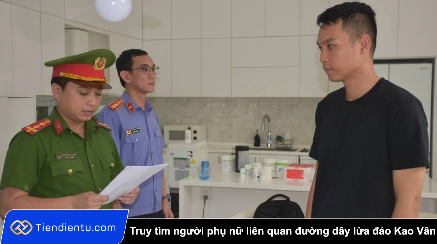 Truy tim nguoi phu nu lien quan duong day lua dao tien ao