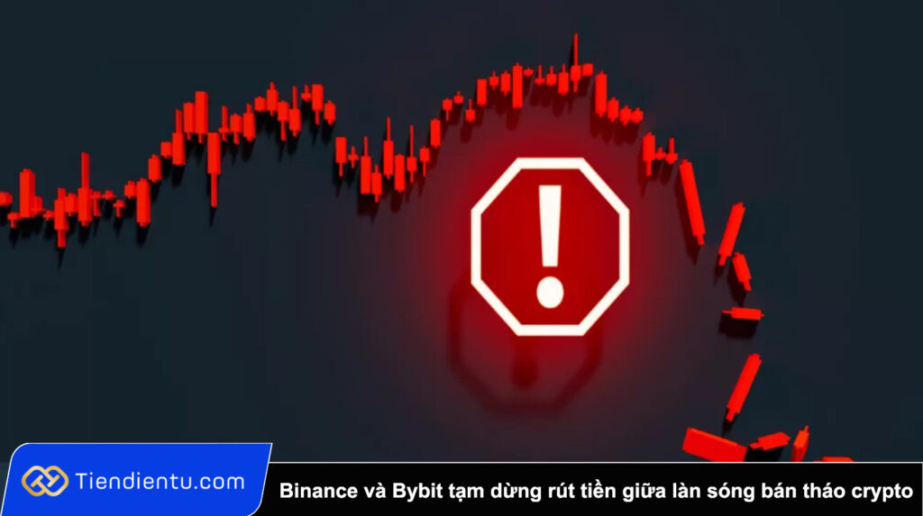 Binance va Bybit tam dung rut tien giua lan song ban thao crypto