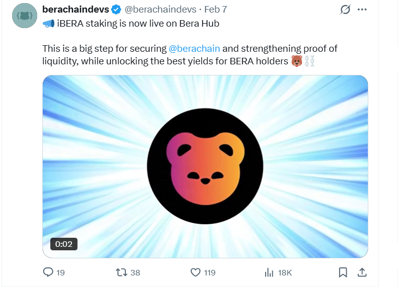 Berachain tăng vọt 150% khi chiến lược mới thổi bùng kỳ vọng cho BERA