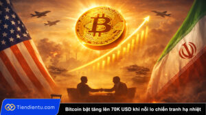 Bitcoin bat tang len 70K USD khi noi lo chien tranh ha nhiet