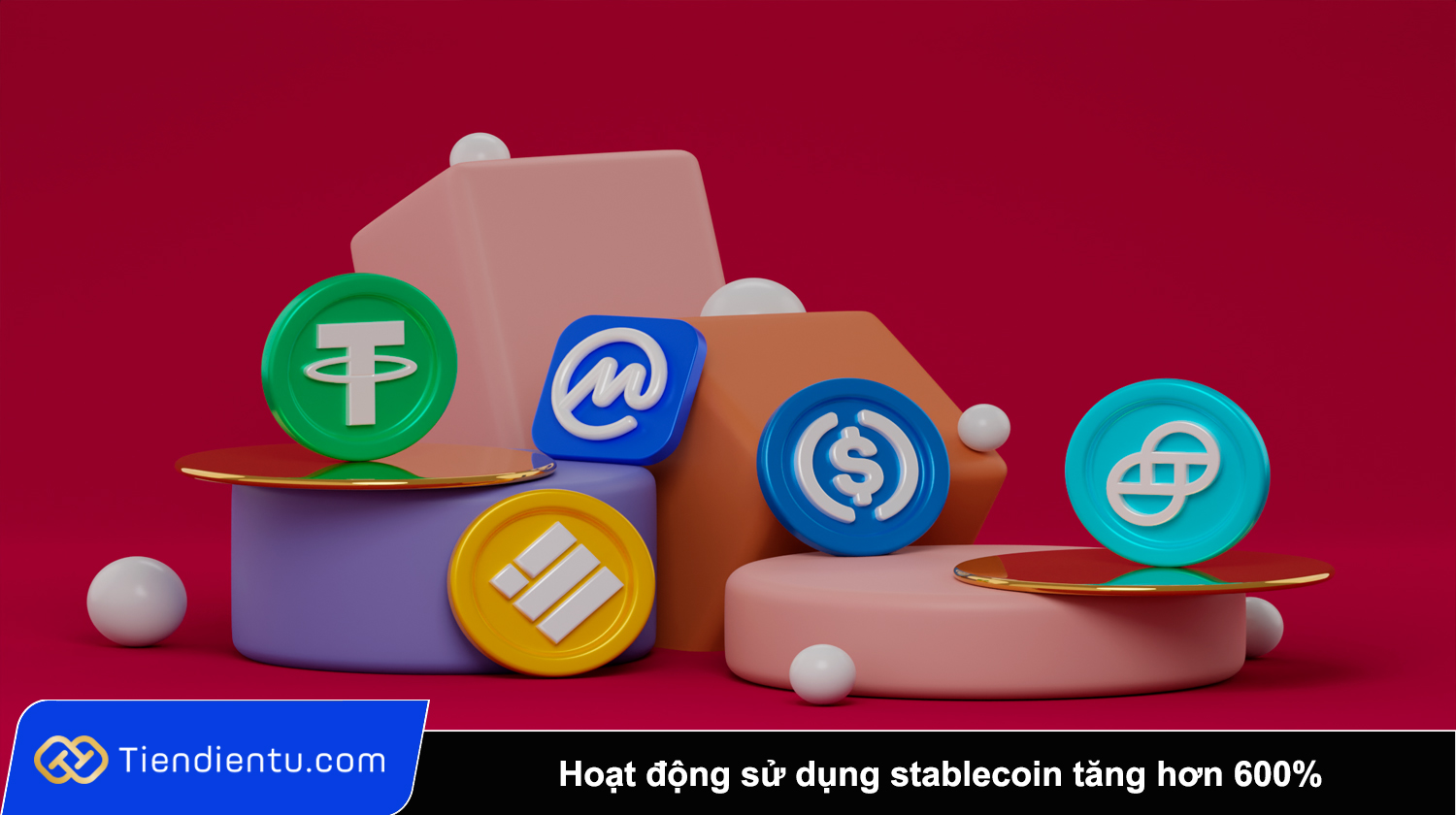 Hoat dong su dung stablecoin tang hon 600