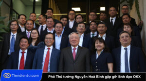 Pho Thu tuong Nguyen Hoa Binh gap go lanh dao OKX tai San Francisco