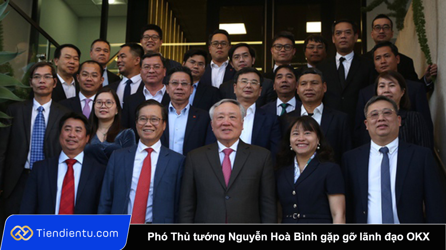 Pho Thu tuong Nguyen Hoa Binh gap go lanh dao OKX tai San Francisco