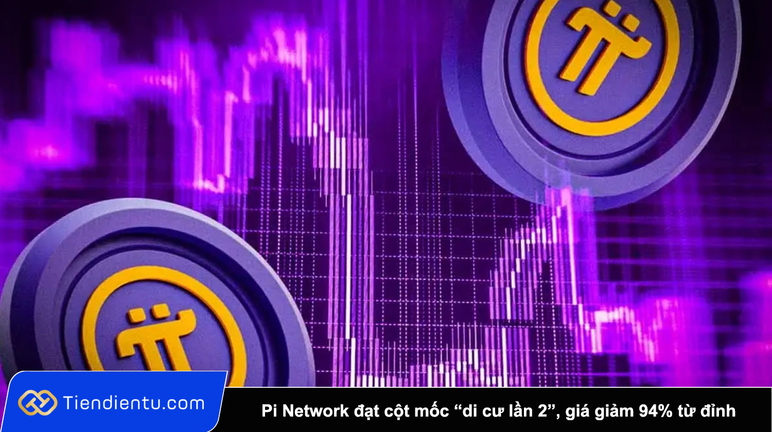 Pi Network dat cot moc di cu lan 2 gia giam 94 tu dinh