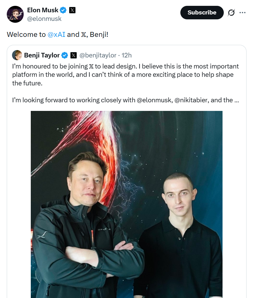 Elon Musk chiêu mộ nhân sự cấp cao, sắp tích hợp crypto trên X?