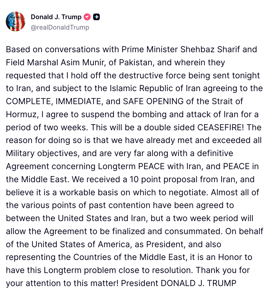 Bitcoin vượt 72.000 USD sau lệnh ngừng bắn Mỹ – Iran