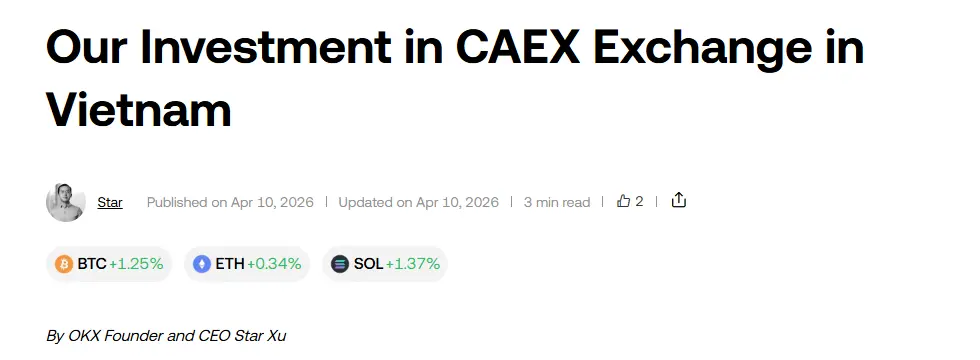 OKX tiếp cận thị trường thông qua đối tác nội địa