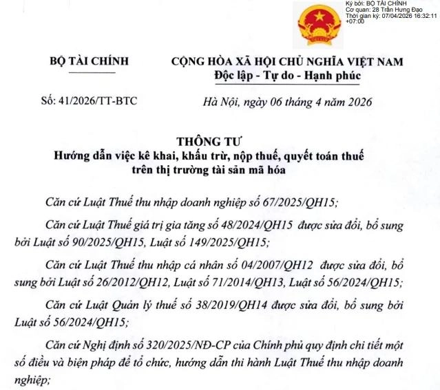 Hướng dẫn về kê khai, khấu trừ và nộp thuế trên thị trường tài sản mã hóa ở Việt Nam
