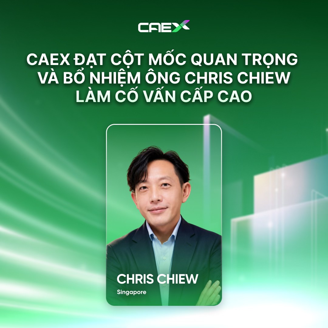 CAEX bổ nhiệm cự lãnh đạo Binance làm cố vấn