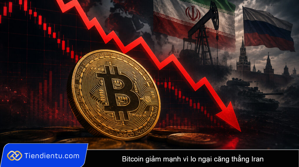 Bitcoin giam manh vi lo ngai cang thang Iran