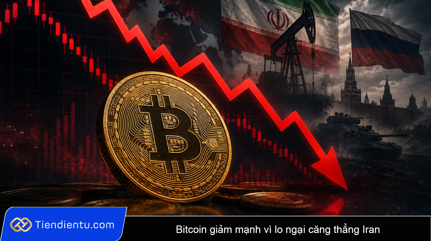 Bitcoin giam manh vi lo ngai cang thang Iran