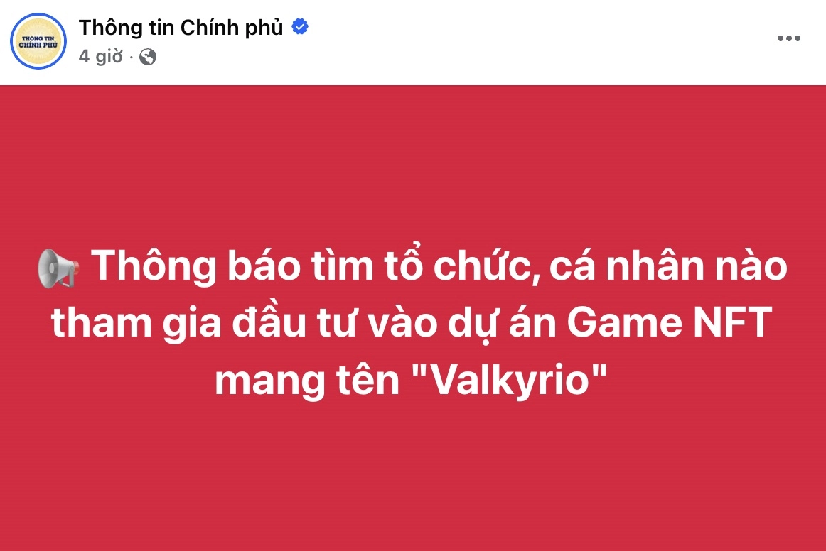 Công an Hải Phòng kêu gọi nhà đầu tư từng tham gia game NFT Valkyrio liên hệ để phục vụ điều tra