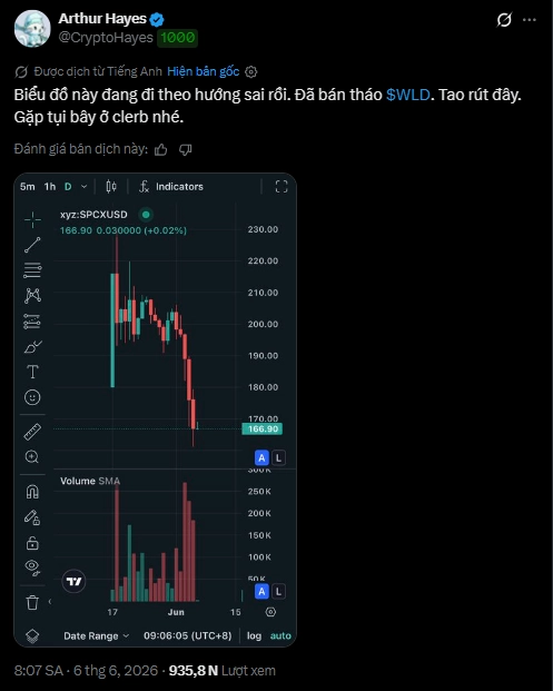 Arthur Hayes liên tục bán các token từng ca ngợi, nghi vấn về “bẫy thanh khoản”