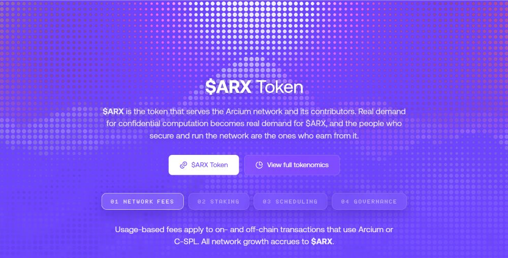 Thông tin cơ bản về token ARX