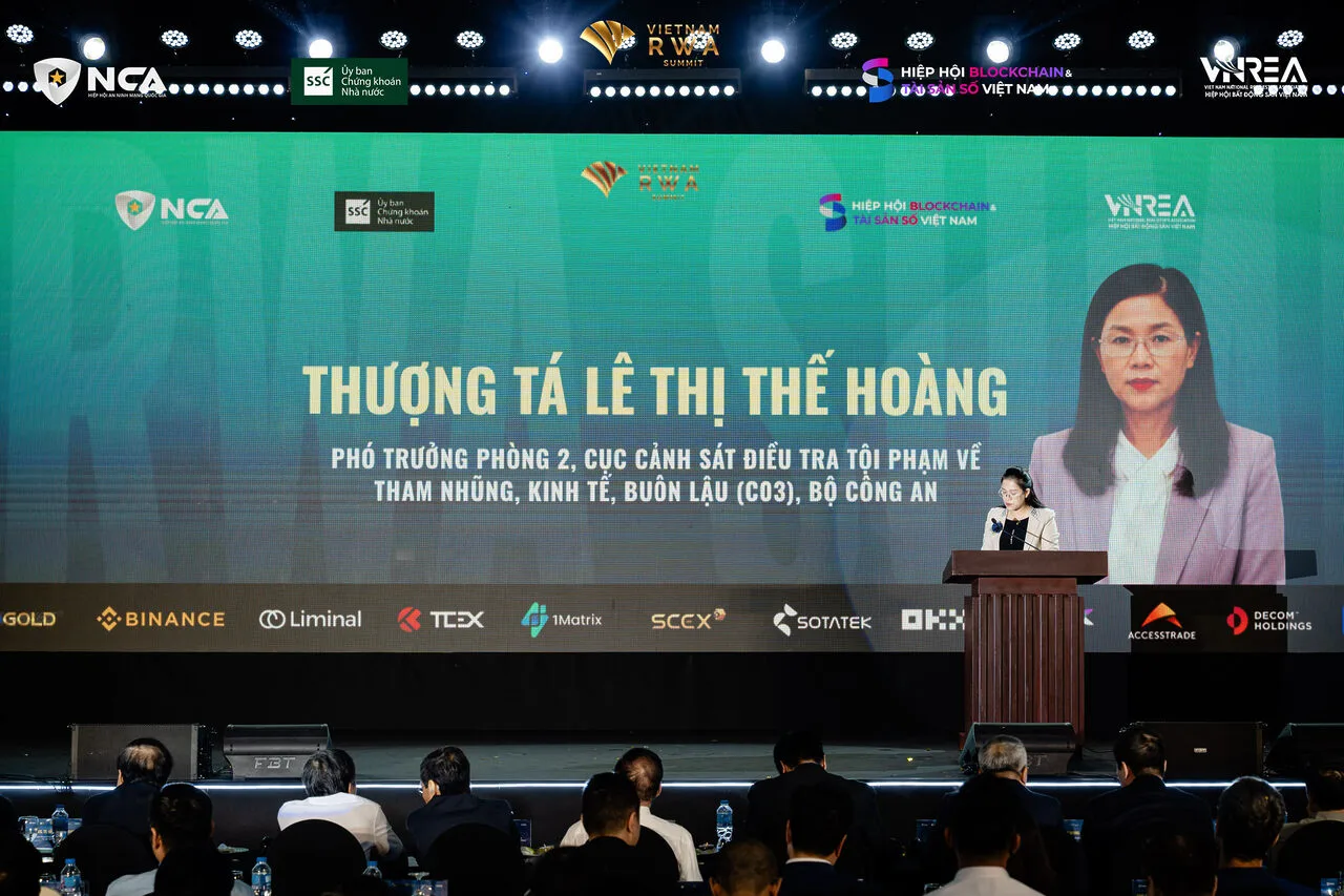 Bộ Công an cảnh báo 4 nhóm rủi ro khi thí điểm thị trường tài sản mã hóa và gọi tên Antex 1 Thượng tá Lê Thị Thế Hoàng