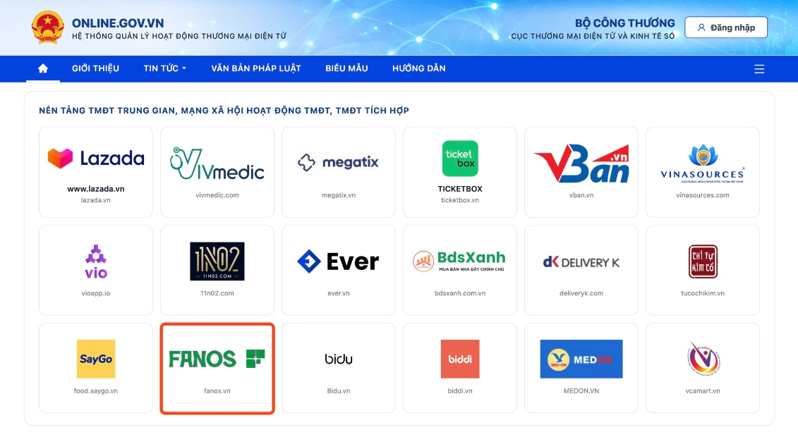 Nền tảng FANOS của C98 được ghi nhận trên Cổng thông tin Bộ Công Thương 1 Nền tảng FANOS của C98 được ghi nhận trên Cổng thông tin Bộ Công Thương