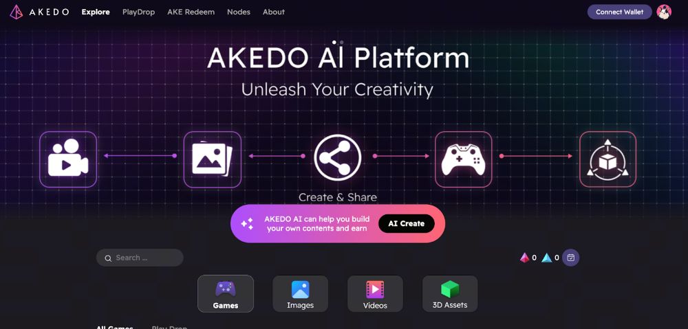 AKEDO (AKE) là gì? Khám phá nền tảng tạo game bằng AI 3 Người chơi cũng có thể nhận thưởng